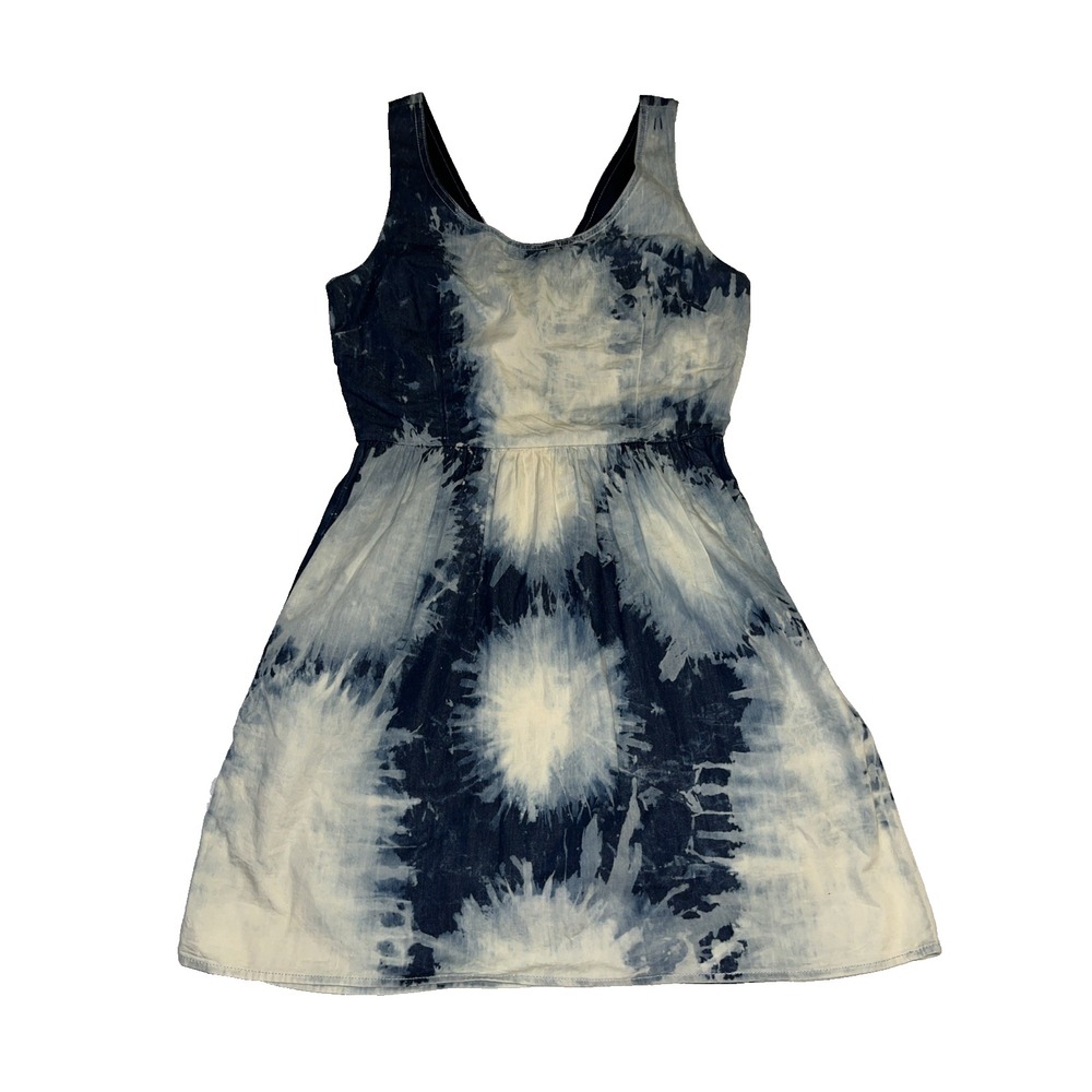 American Eagle Outfitters Y2K Tie Dye Denim Tunic Tank Top Dress 4